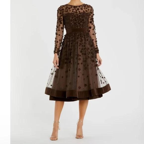 Floral Puff Sleeve Dress - Picture 2 of 2